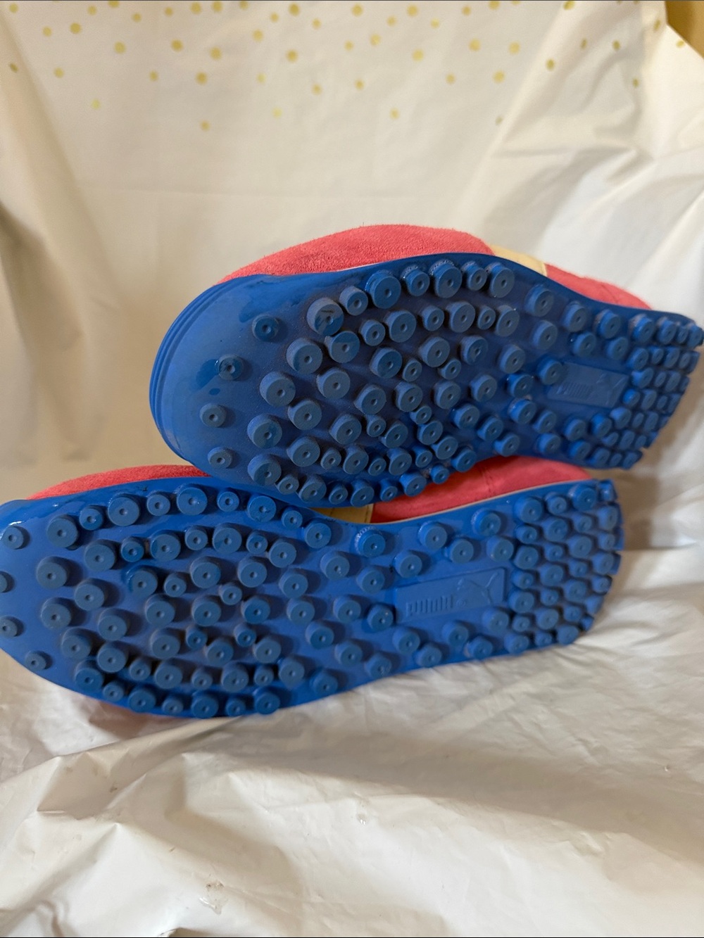 Puma Women's Pink, Lime & Blue Easy Rider Brights Retro Style Runner Sneakers - Picture 11 of 11